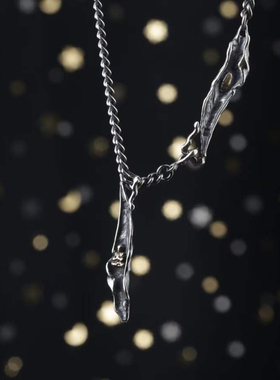 男女S925银无相佛项链吊坠个性