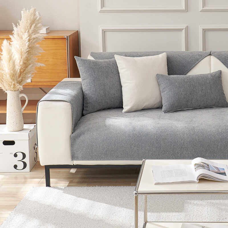 雪尼尔沙发垫四季通用坐垫子万能套罩简约现代高端防滑盖布防猫抓,淘宝优惠券,粉丝福利购,淘宝优惠卷