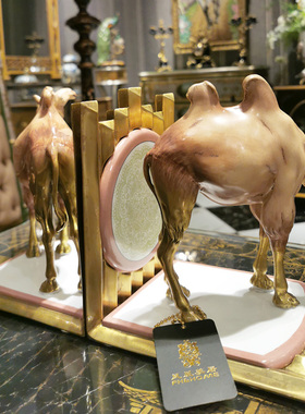 欧式风陶瓷镶铜工艺品