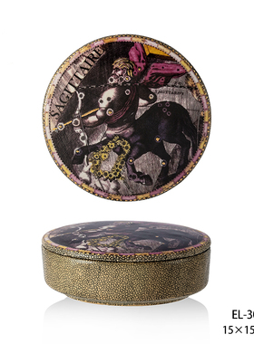 茱莉安法式陶瓷彩绘星座首饰盒