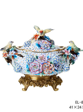 客厅时钟茱莉安陶瓷欧式