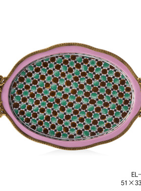 法式手绘茶壶茶杯桌面装饰摆件