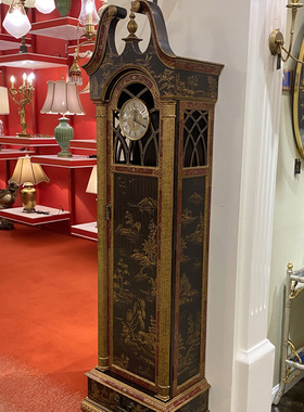 茱莉安法式客厅手绘花鸟落地钟
