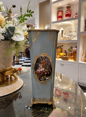 茱莉安陶瓷摆件法式客厅花瓶