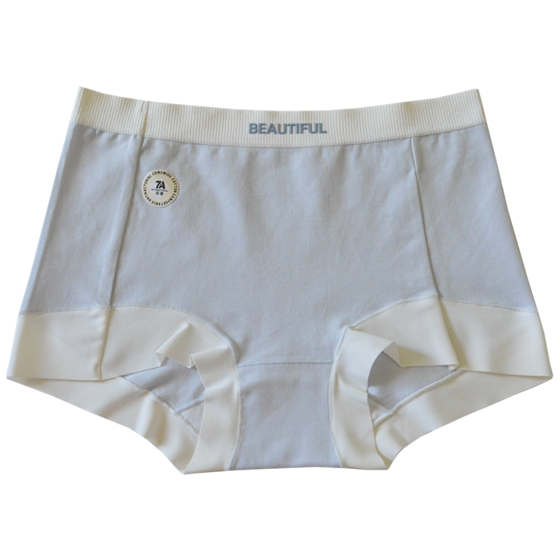 私物~纯色棉女士内裤无痕二合一安全裤舒适不夹臀中腰平角裤0626B - 图3
