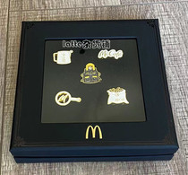 McCoffee Division Badger Pins McDonalds McCoffee Commemoration Chapter Brooch Coffee Brooch Gift Box Kit 5