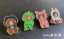 McDonalds Badger Pins McDonald Brown Bear Memorial Chapter Brooch McDonalds Employee Flap PIN Breast Badge