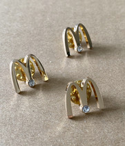 McDonalds Golden M Word Badge Pins McDonalds Memorial Chapter Brooch Badge Pins PIN M Character Flap