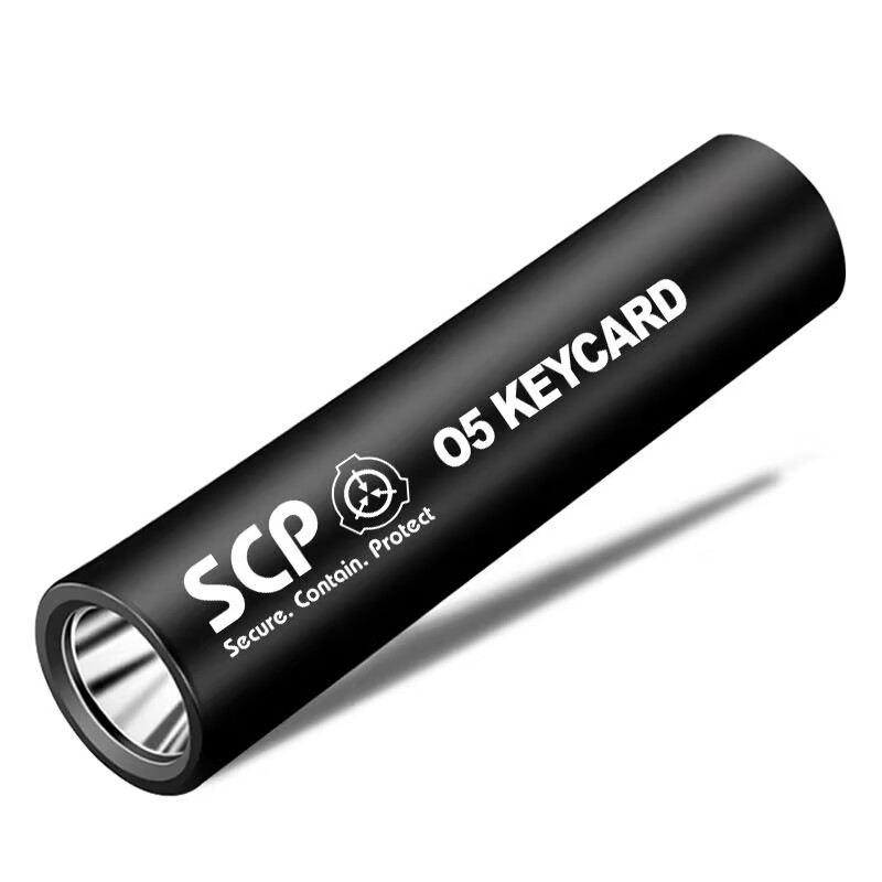 scp基金会周边装备 九尾狐机动特遣队 铝合金USB充电强光小手电筒 - 图1