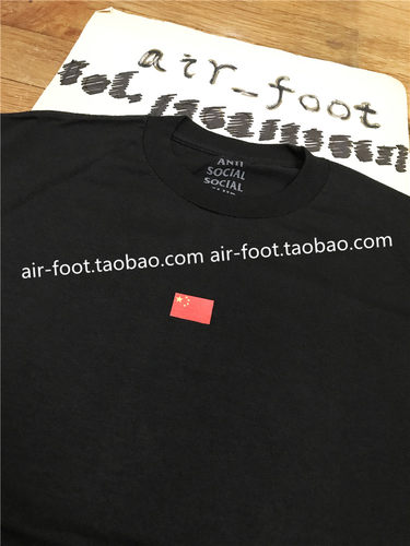 ANTI SOCIAL SOCIAL CLUB LOGO TEE流行短袖T恤ASSC汗衫红色中国 - 图0