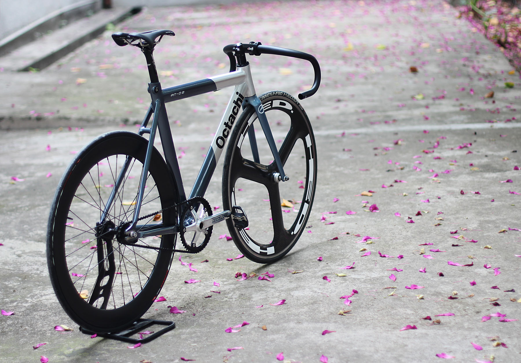 @BIKE FIXED GEAR Octachi AT-02 车架组 银灰 - 图0