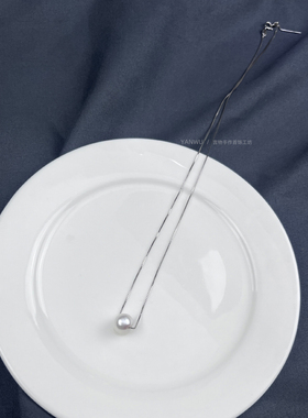 单颗珍珠天然淡水无核珍珠s925银项链女新中式简约锁骨链吊坠项链
