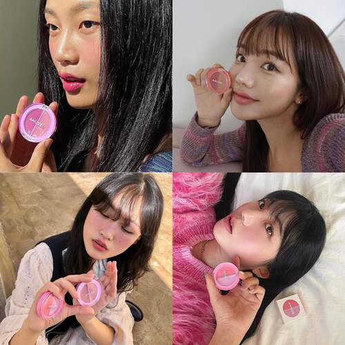 【一枝南南同款】Amuse果汁唇颊两用保湿滋润口红腮红多用腮红膏 - 图1