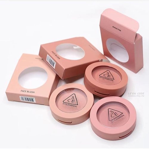 韩国3ce单色腮红橘裸粉哑光杏色mono pink/nude peach/rose beige - 图1