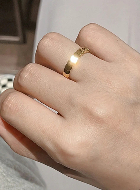 不褪色洗手可带轻奢鱼鳞戒指