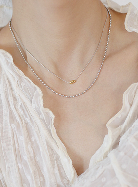 不褪色冷酷银色钛钢项链