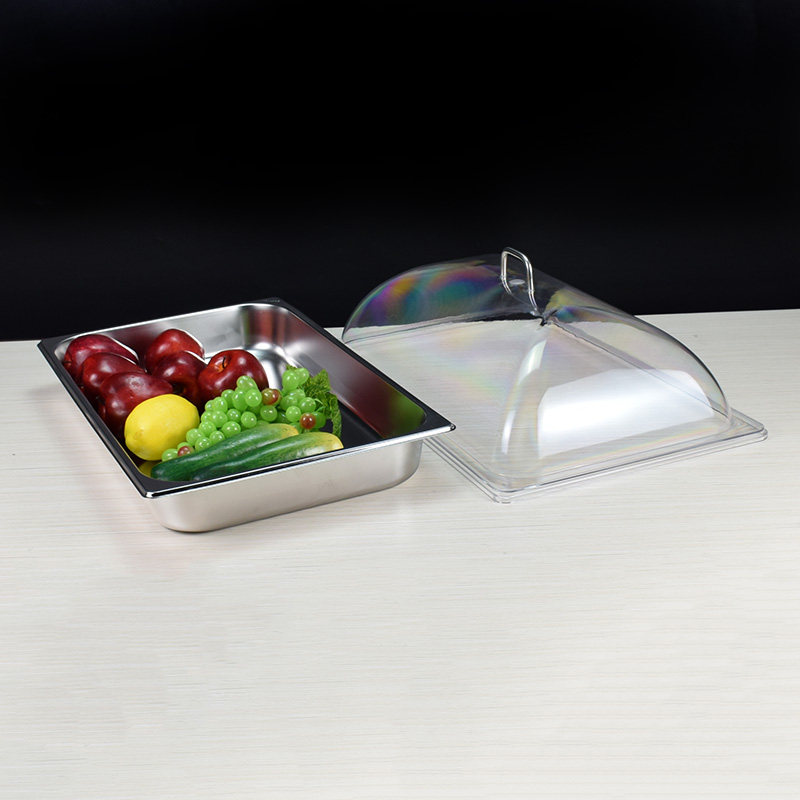 加厚304不锈钢托盘带盖卤菜展示盘长方形方盘水果保鲜商用食物盆,淘宝优惠券,粉丝福利购,淘宝优惠卷