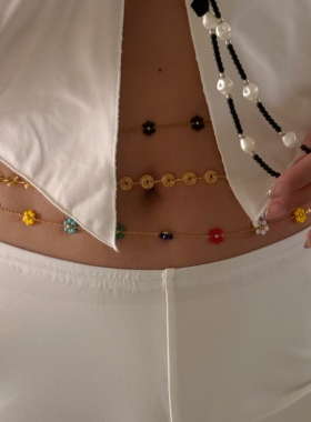 DASEIN ACC欧美轻奢小众POP纯欲辣妹潮酷风高质高颜钛钢腰链组合