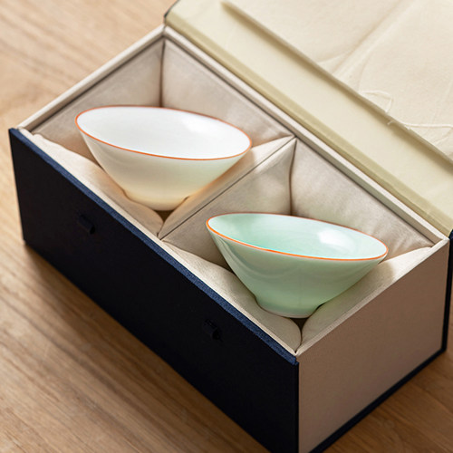 汝窑主人杯茶杯开片高档女士单杯个人专用品茗杯陶瓷斗笠杯情侣杯 - 图3