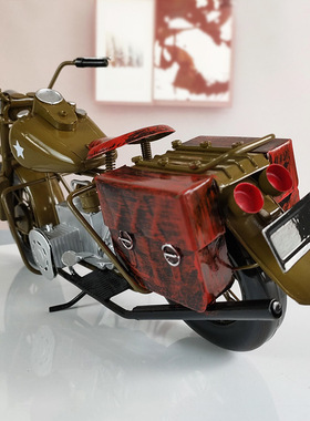 哈雷戴维森WLA陆军摩托车模型