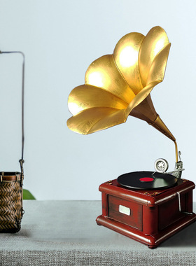 复古怀旧民国风留声机模型装饰品