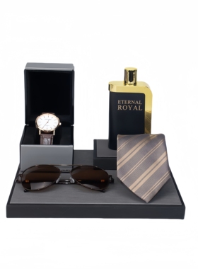 【男士托盘组合】样板间衣帽间装饰摆件香薰手表领带搭配饰品展示