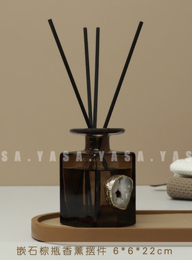 企信【入户托盘组合】样板房玄关柜面香薰男手套汽车钥匙道具软装