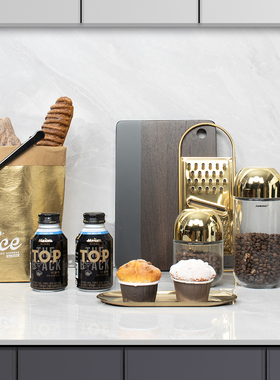 样板房间厨房装饰品橱柜展厅锅具组合现代轻奢仿真花艺软装摆件