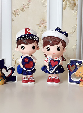 love树脂海军手机店柜台橱窗摆件