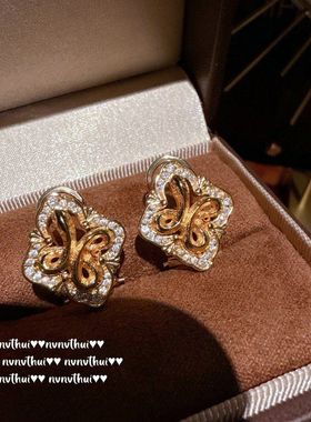 意大利复古花窗灵蛇宝石项链 富贵迷人 鎏彩珐琅灵蛇花神手链套装