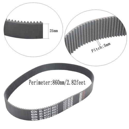 橡胶同步带 HTD310-5M/315/320/325/330/335/340/345 传动/皮带 - 图1