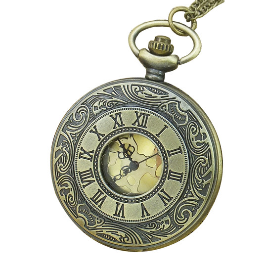 Retro flip pocket watch that can hold photos for boys and girls