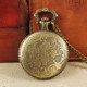 Retro zodiac pocket watch that can hold photos of the Year of the Dragon
