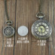 Retro flip pocket watch that can hold photos for boys and girls
