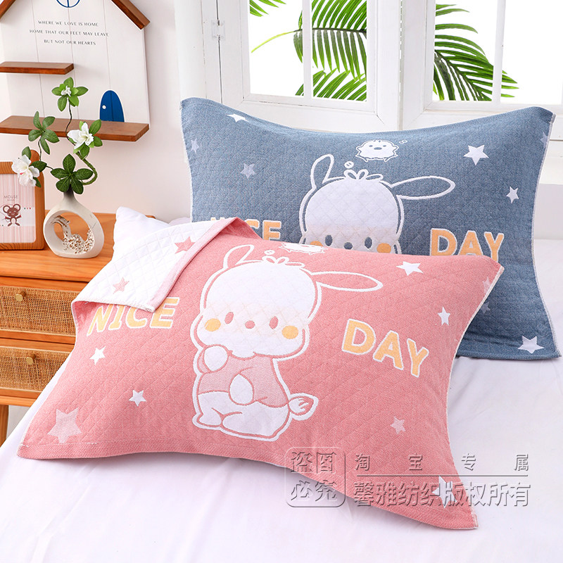 特价清仓一对包邮新年大红福纯棉纱布枕巾枕头巾全棉松软透气吸汗,淘宝优惠券,粉丝福利购,淘宝优惠卷