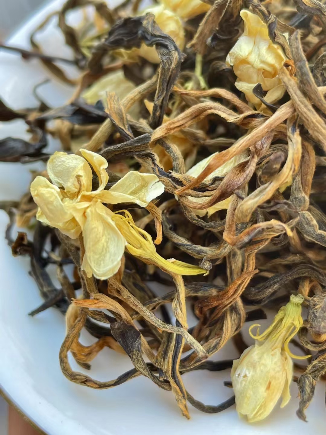 2024新茶茉莉花茶滇红云南凤庆滇红茶茉莉花红茶花蜜香浓香型250g - 图0