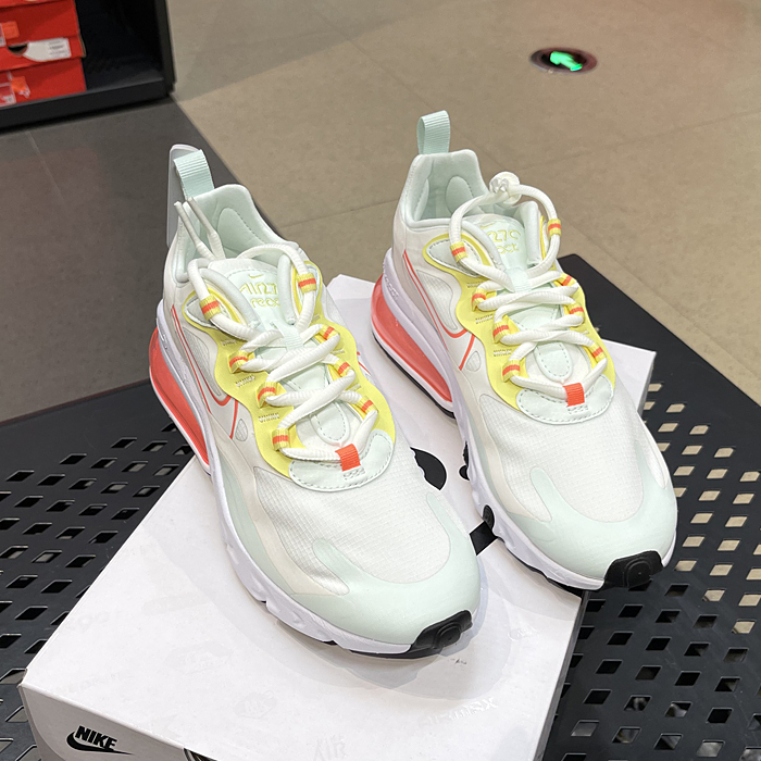 NIKE耐克女AIR MAX 270 REACT透气增高气垫减震跑步鞋 CV8818-102-图0