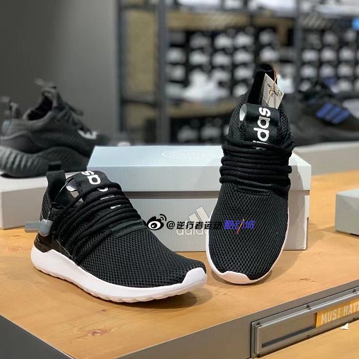 adidas阿迪达斯男 一脚蹬轻便网面透气休闲运动跑步FX8802 H04343 - 图1