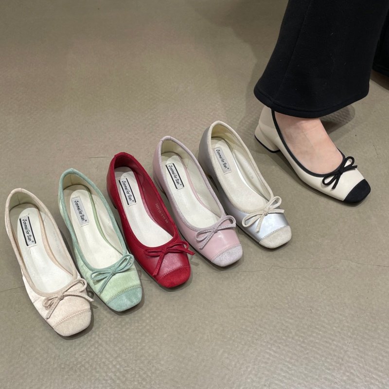 十三行女鞋实拍小香风平底仙女夏秋法式软底芭蕾鞋蝴蝶结豆豆瓢鞋,淘宝优惠券,粉丝福利购,淘宝优惠卷