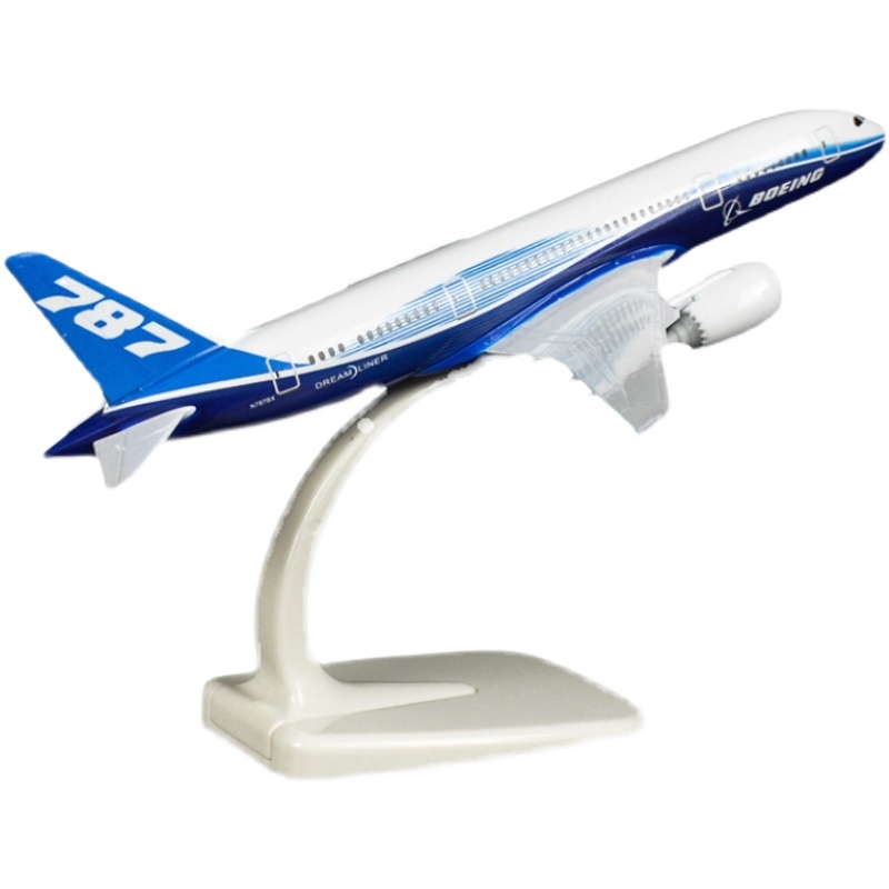 20CM仿真模型飞机玩具东航空客带起落架轮子合金客机玩具 - 图3