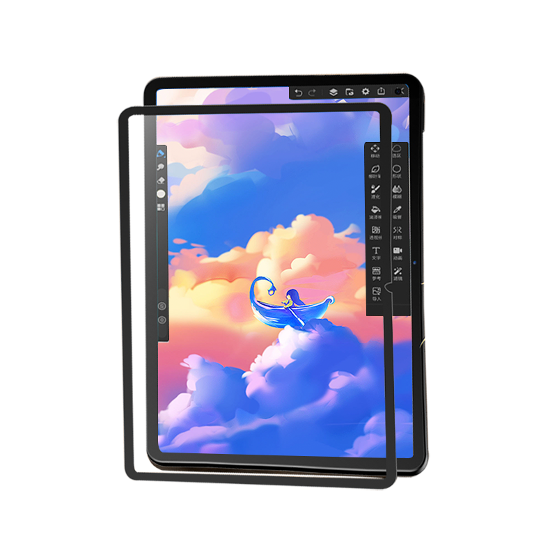 OneFilm适用华为Matepad 11纳米吸盘框贴类纸膜可拆卸高清平板膜Pro 11/10.8/12.6/13.2英寸书写绘画膜非磁吸 - 图3