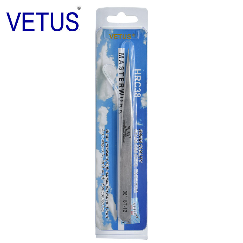 Stainless steel tweezers bird's nest hair picking VETUS repair