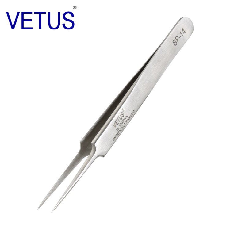 Precision Stainless Steel Tweezers VETUS Repair Tools