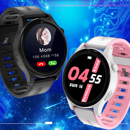 Мультяшный браслет, батарейка для часов для взрослых для школьников, есть синхронизация с телефоном, функция геолокации, сенсорный экран, для средней школы