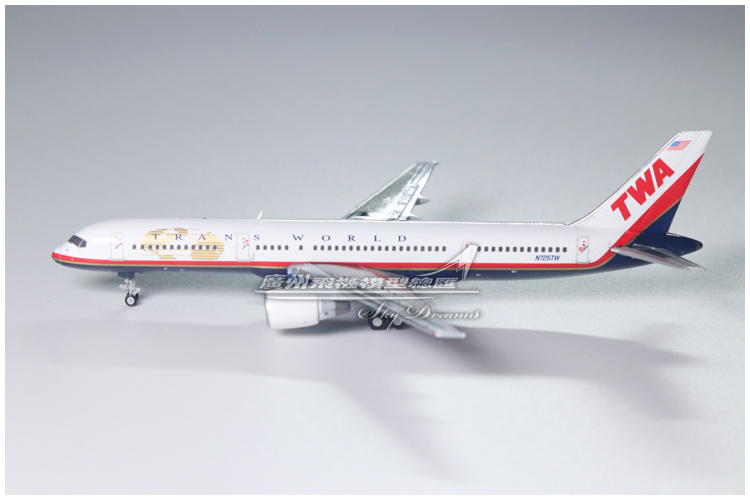 GeminiJets GJTWA1982 美国环球航空 TWA B757-200 N725TW 1:400 - 图3