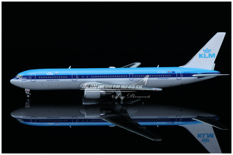 JCWINGS XX4992 荷兰皇家航空 KLM 波音 B767-300ER PH-BZK 1:400 - 图0