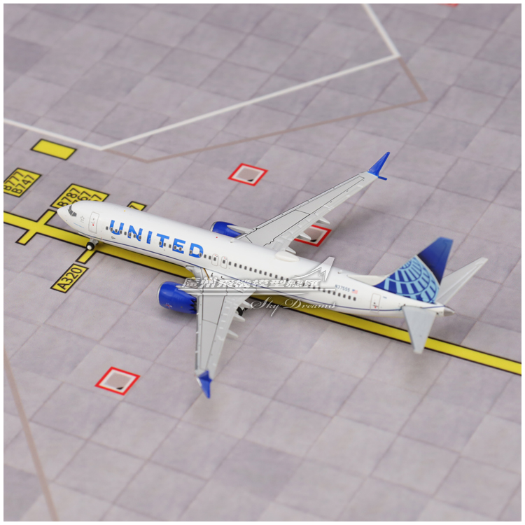 GeminiJets GJUAL2226 美国联合航空 B737 MAX 9 N37555 1:400 - 图2