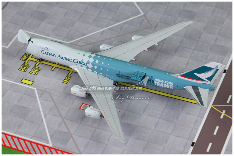 JCwings EW4748005 国泰航空Cargo 波音B747-8F B-LJA 1:400 开鼻 - 图2