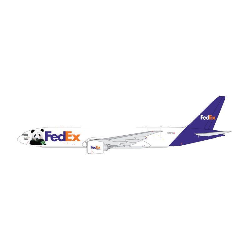 预GeminiJets GJFDX2263联邦快递 FedEx B777F货机N886FD 1:400-图0