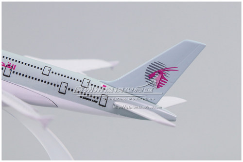 卡塔尔航空 QATAR Airways 空客 A380 合金 仿真 飞机模型 16cm - 图1